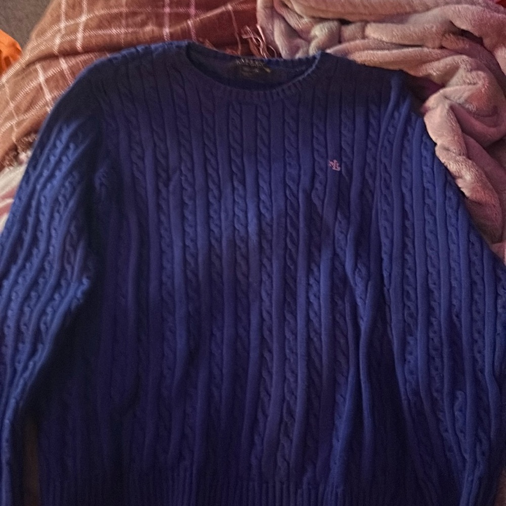 Blue Ralph Lauren Sweater 2X but fits like a Large